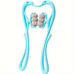 2pcs Manual Cervical Massager Roller Clamp Neck Massage Full Body Muscle Massage