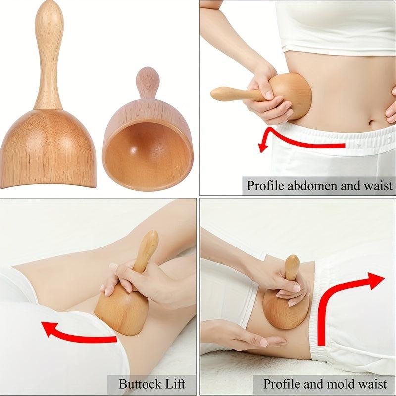 4pcs Wooden Therapy Massage Tools for Deep Muscle Tissue Massage