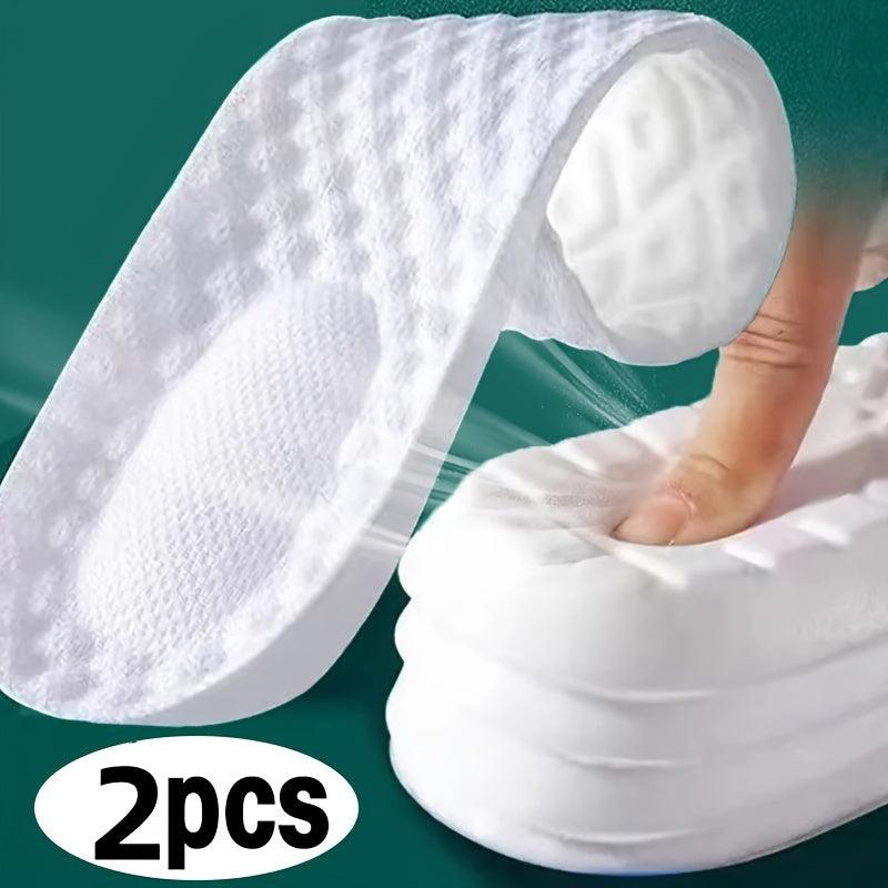 2pcs Sports Insoles Soft Running Shock Absorption Arch Support Inserts