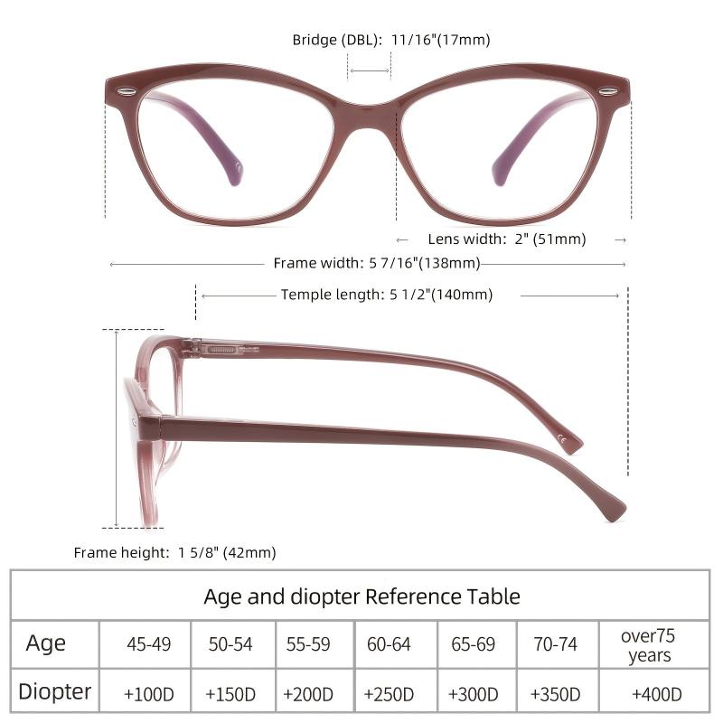Women's Light Blocking Glasses Spring Hinge Anti Glare UV Eyeglasses