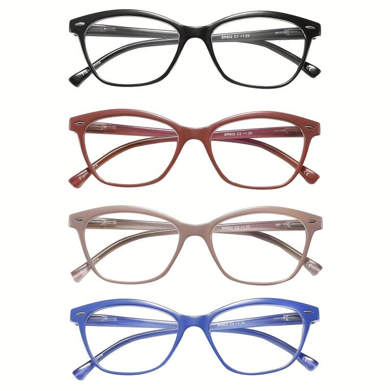 Women's Light Blocking Glasses Spring Hinge Anti Glare UV Eyeglasses