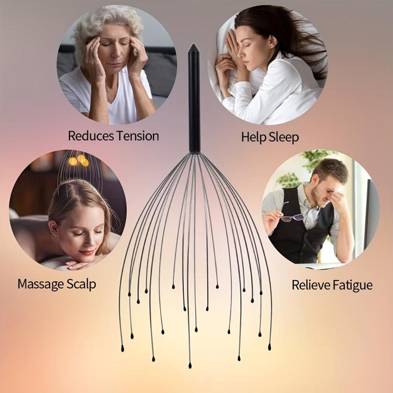 3pcs Head Massager Scratcher Handheld Scalp Massage Tingler For Deep Relaxation