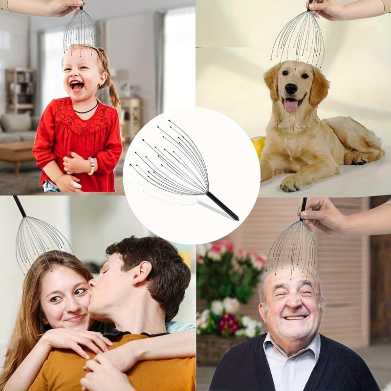 3pcs Head Massager Scratcher Handheld Scalp Massage Tingler For Deep Relaxation