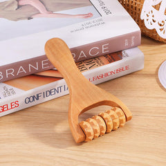 Wooden Roller Massager Neck Shoulder Leg Hand Massage Tool