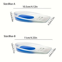 2pcs Silicone Gel Insoles Height Increase for Heel Spurs & Foot Cushioning