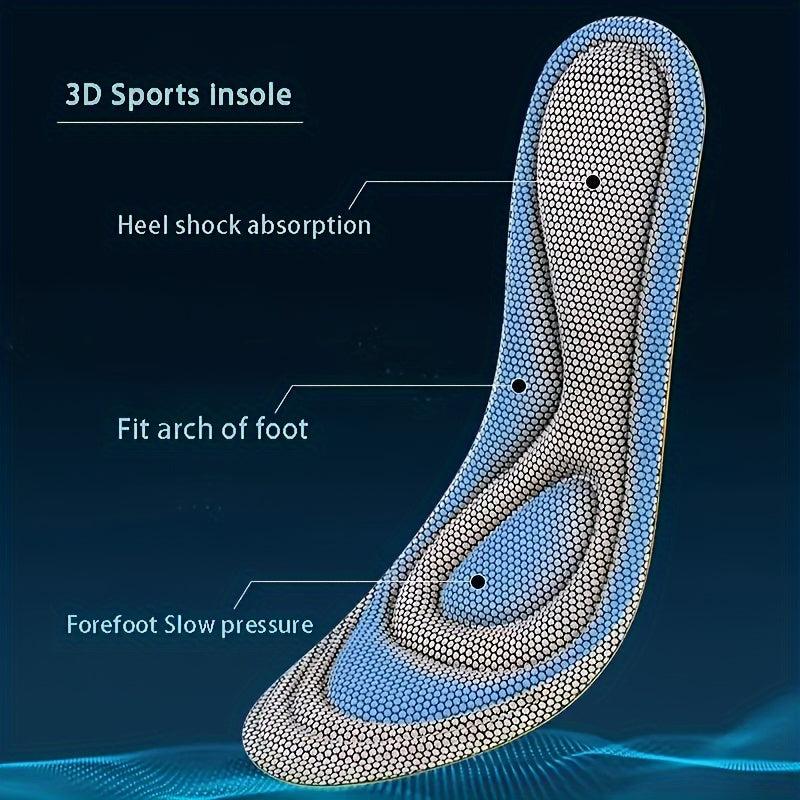 Memory Foam Orthopedic Insoles Men Women Nano Deodorant Sports Insoles