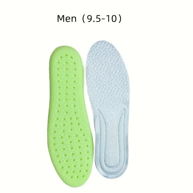 3 Pairs Men's Deodorizing Insoles Soft Shock-Absorbing Popcorn Sole