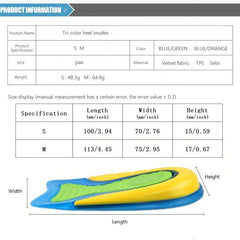 Heel Insoles High Elastic Shock Absorption Protective Heels