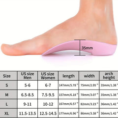 Arch Support Insoles For Plantar Fasciitis Heel Spur 3 4 Firm Orthopedic Inserts