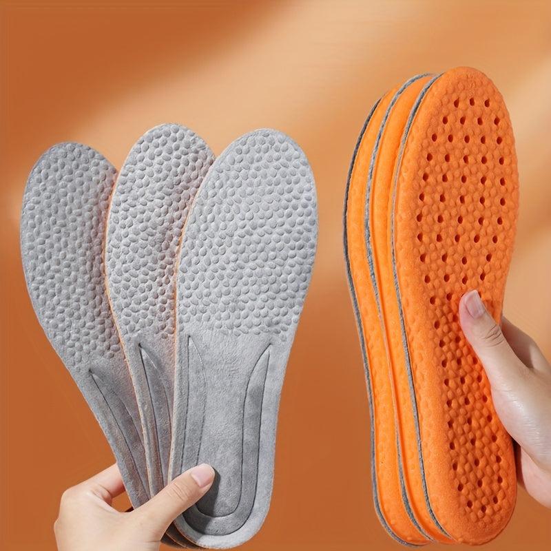 Warm Plush Insoles - Shock Absorption, Cushioned Comfort