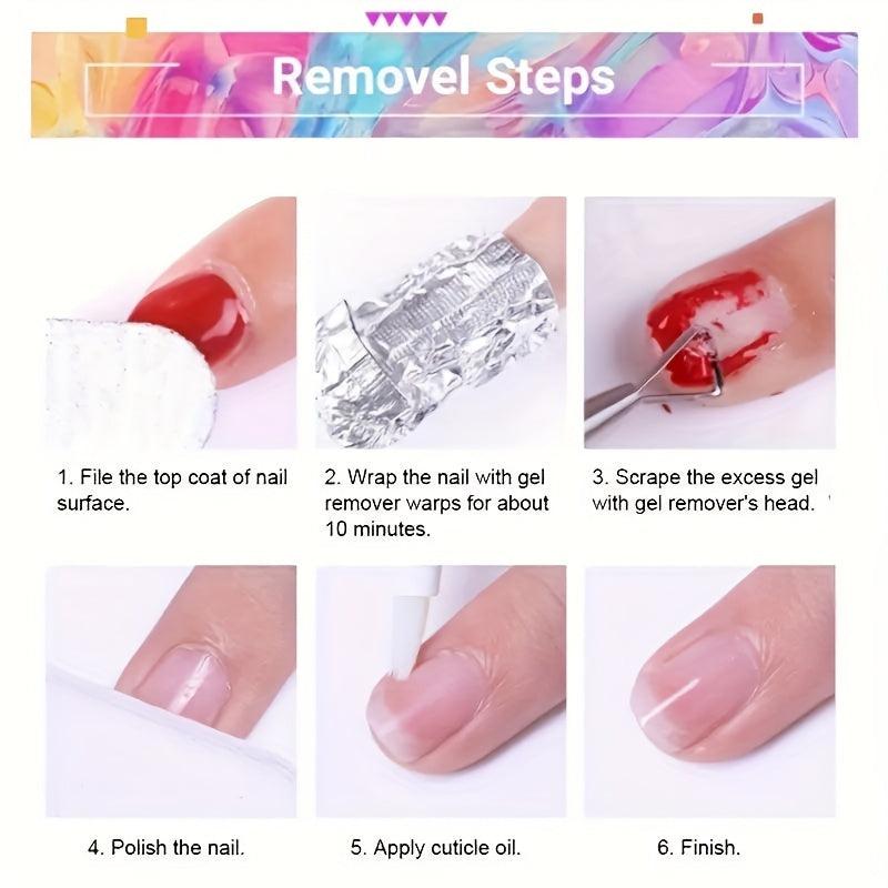 6-Piece Fall Gel Nail Polish Set Neutrals Purple Grey Gel Polish