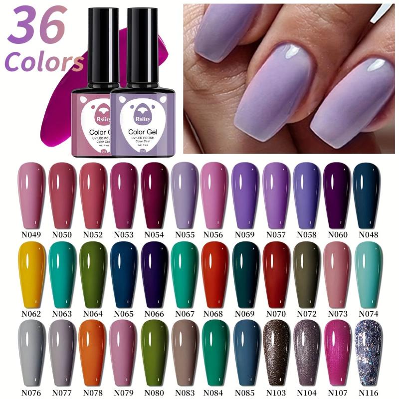 36 Colors Autumn Winter Nail Gel Long Lasting Salon Nail Art