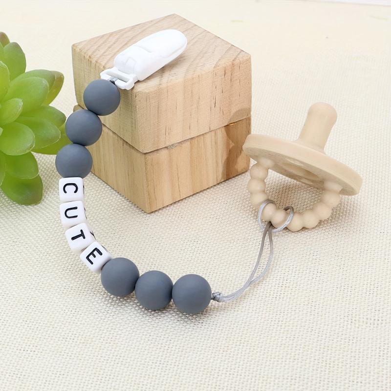 Personalized Pacifier Chain with Name for Boys & Girls - Easter Gift