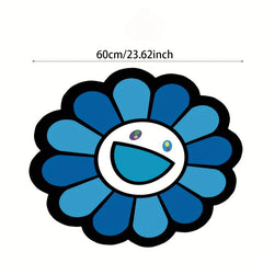 Sunflower Round Floor Mat Non-slip Carpet for Living Room Bedroom