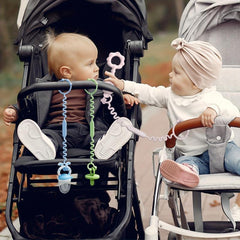 Adjustable Baby Teether Toy Harness 3 5pcs Silicone Pacifier Clips