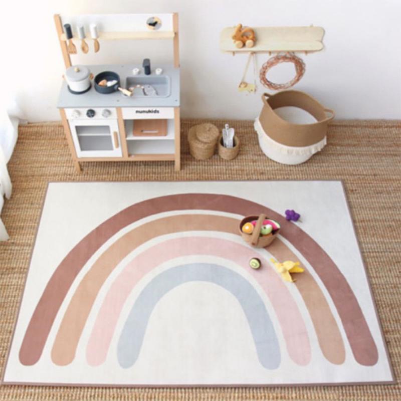 Rainbow Crawling Mat for Kids' Bedroom & Living Room