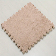 Velvet Puzzle Floor Mat for Crawling Games and Bedrooms