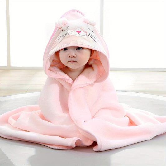 Children's Cartoon Bath Towel & Blanket - Soft & Absorbent