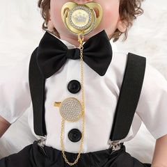 Soft & Comfortable Baby Pacifier with Crown & Holder