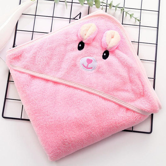 Newborn Baby Bath Towel Coral Velvet Blanket