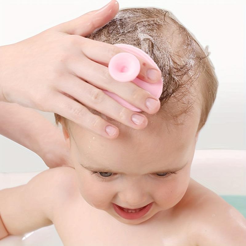 Baby Bath Brush Cradle Cap Silicone Massage Scrubbers Exfoliator