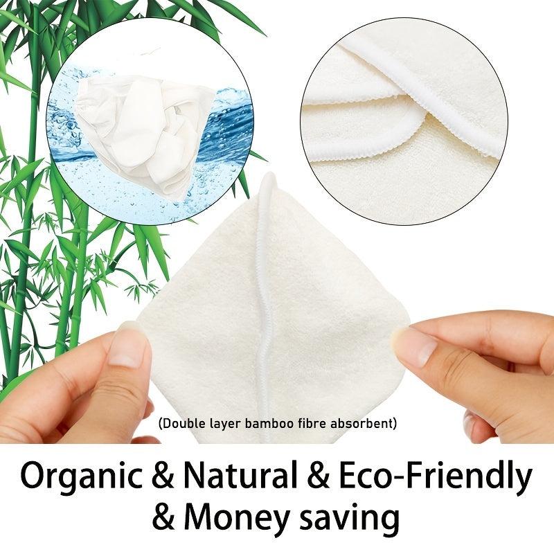 2PCS Bamboo Baby Bath Face Towel Soft Newborn Infant Washcloth