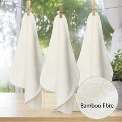 2PCS Bamboo Baby Bath Face Towel Soft Newborn Infant Washcloth