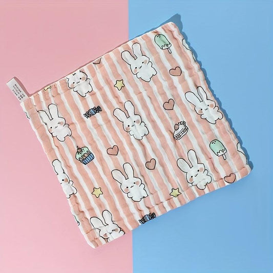 5pcs Baby Gauze Square Towels Cotton Six-layer Soft And Absorbent Towels