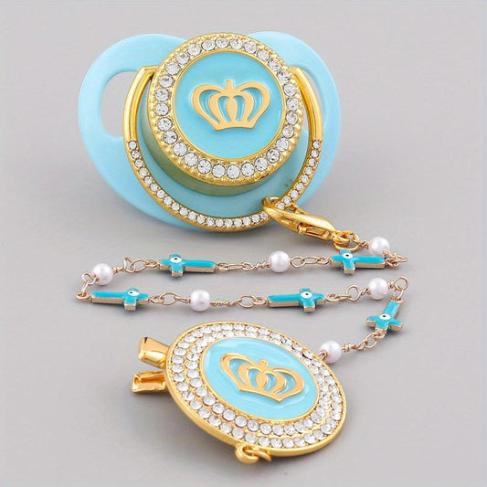 Crown Baby Pacifier for Little One's First Milestone