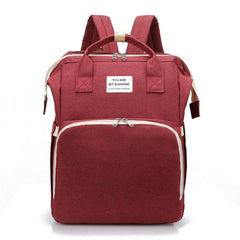 Portable Mommy Bag Folding Crib Maternal Baby Backpack