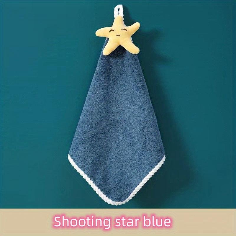 Cartoon Fruit Handkerchief Set with Ring - High Soft Coral Velvet Towels
