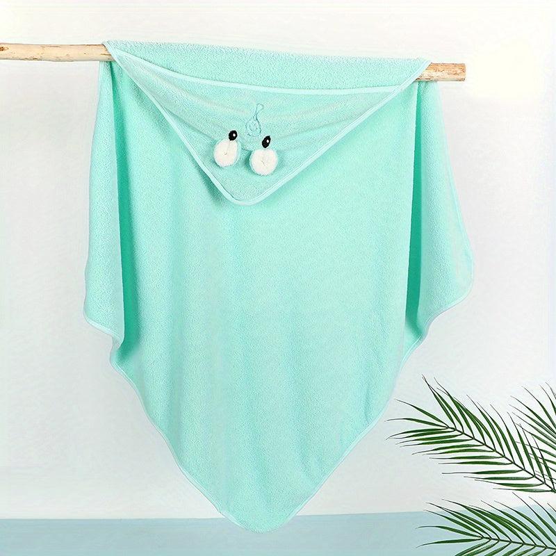 Newborn Hooded Coral Fleece Towel Blanket