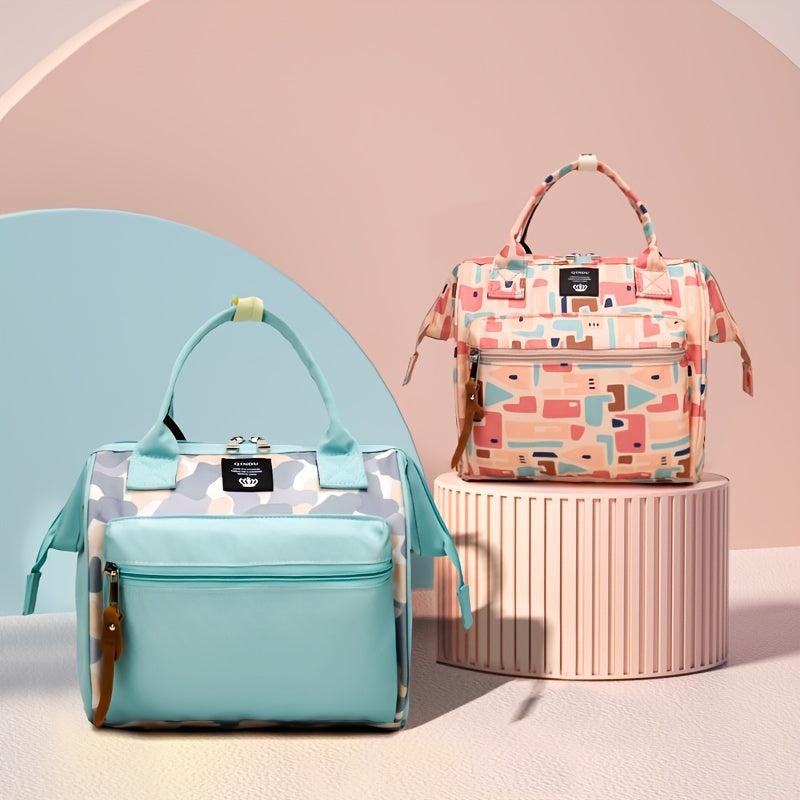 Small Diaper Bag Backpack Mini Diaper Tote & Portable Crossbody Backpack