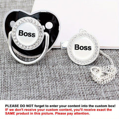 Custom Baby Pacifier With Clips Personalized Sleep Coaxing Artifact