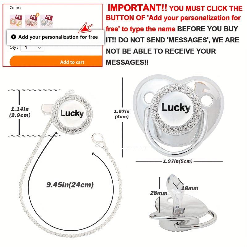 Custom Baby Pacifier With Clips Personalized Sleep Coaxing Artifact