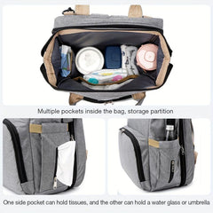 Lightweight Portable Folding Crib Bed Baby Backpack Mommy Bag