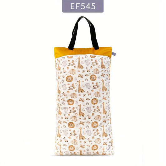 Large Capacity Waterproof Diaper Bag Reusable Wet Bag with Two Zippers