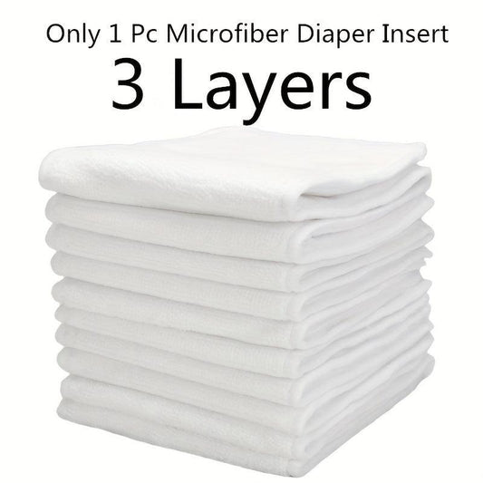 4pcs Reusable Cloth Diapers Girls Boys Washable Nappy Microfiber Inserts