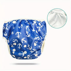 3 Years Reusable Baby Swimming Diapers Tiger Printed Washable Nappies Pool Pants