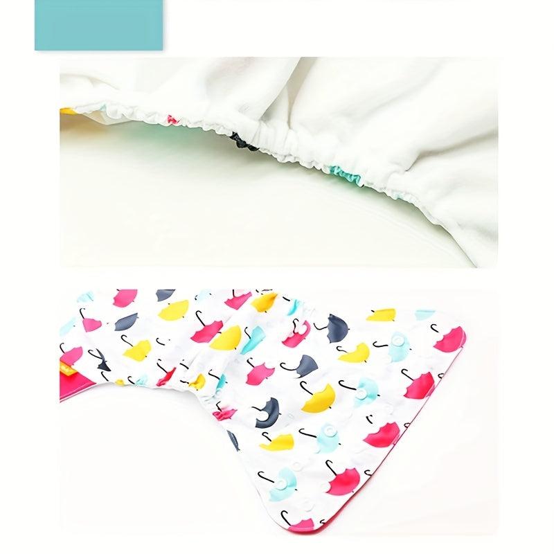 Happyflute 4pcs Baby Cloth Diaper Eco-friendly Adjustable Nappy Reusable