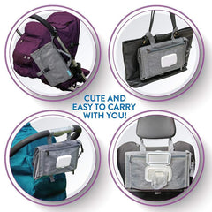 Portable Diaper Changing Pad with Smart Wet Wipe Bag