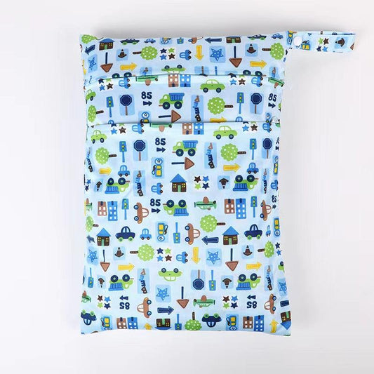 Portable Travel Storage Bag Baby Stroller Hanging Bag Zipper Travel Bag