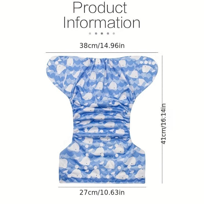Adjustable Washable Reusable Cloth Diaper for Baby Girls and Boys