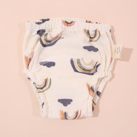 1pc Baby Reusable Printed Gauze Diaper Waterproof Washable Diaper