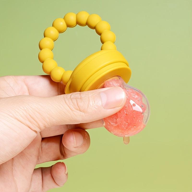 Baby Pacifier Fruit Vegetable Bite Food Supplement Silicone Teether