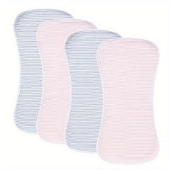4 Pack Ultra Soft Burp Cloths Absorbent Waterproof Unisex Baby