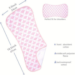 4 Pack Ultra Soft Burp Cloths Absorbent Waterproof Unisex Baby