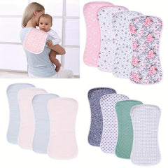 4 Pack Ultra Soft Burp Cloths Absorbent Waterproof Unisex Baby