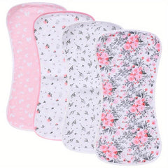 4 Pack Ultra Soft Burp Cloths Absorbent Waterproof Unisex Baby