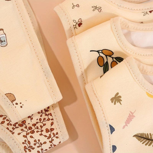 3pcs Cotton Gauze Baby Bibs Waterproof Newborn Infants Burp Cloths
